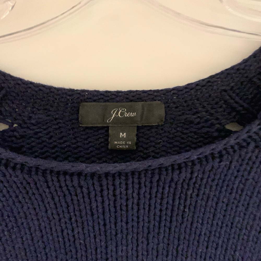 J Crew classic roll sweater in Navy Size M